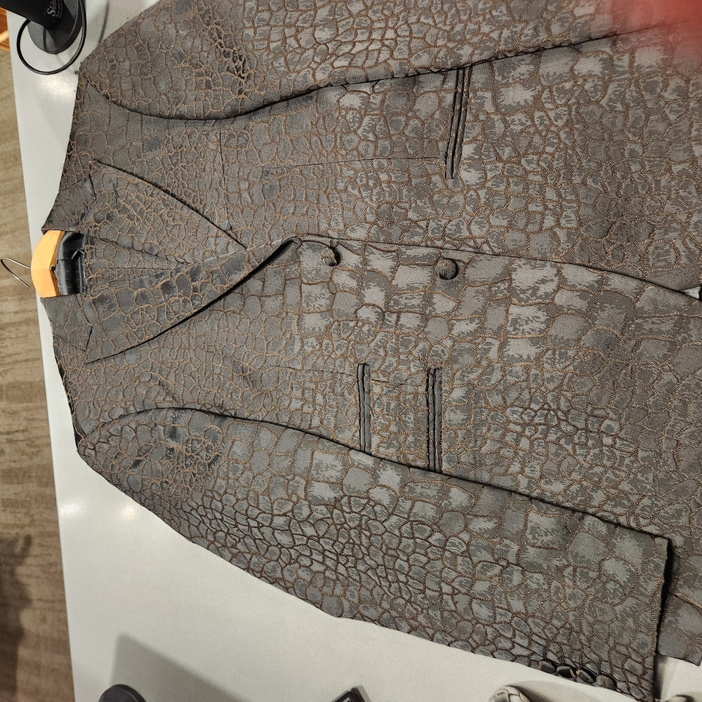 Crocodile Pattern Blazer